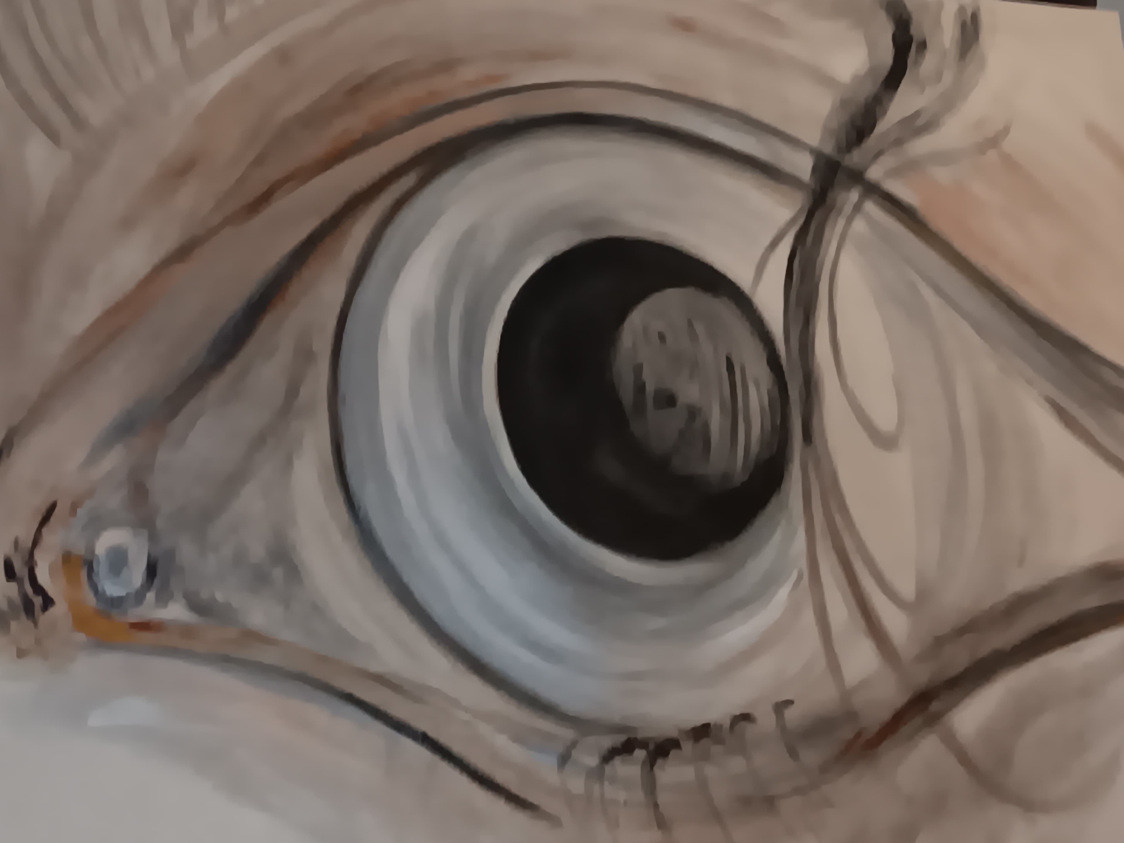 Abstract eye painting - April 2024 by Joshua Merritt